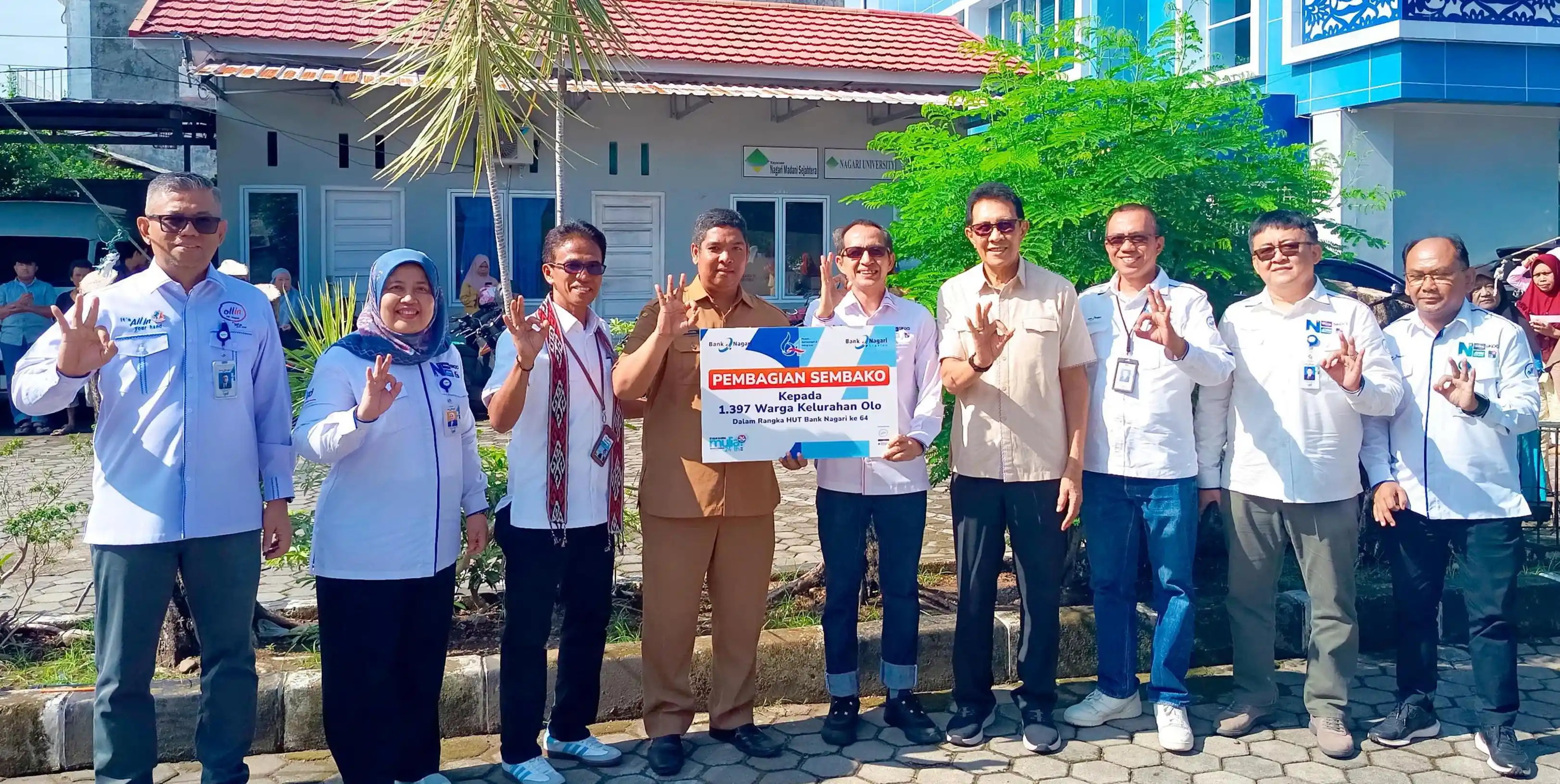 Bank Nagari Salurkan Sembako